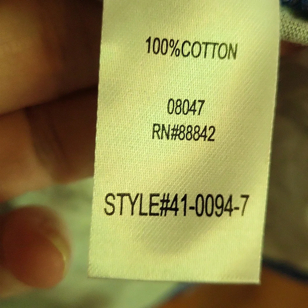 NWOT Catherines Blue Floral Tee - Picture 5 of 6